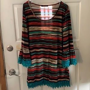 Crazy Train women’s striped blouse